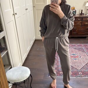 H&M mushroom color  Sweatshirt and Joggers Set